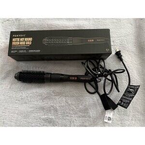 FoxyBae Hottie Hot Round Brush Rose Gold 32mm Thermal Styling Brush w/ Box